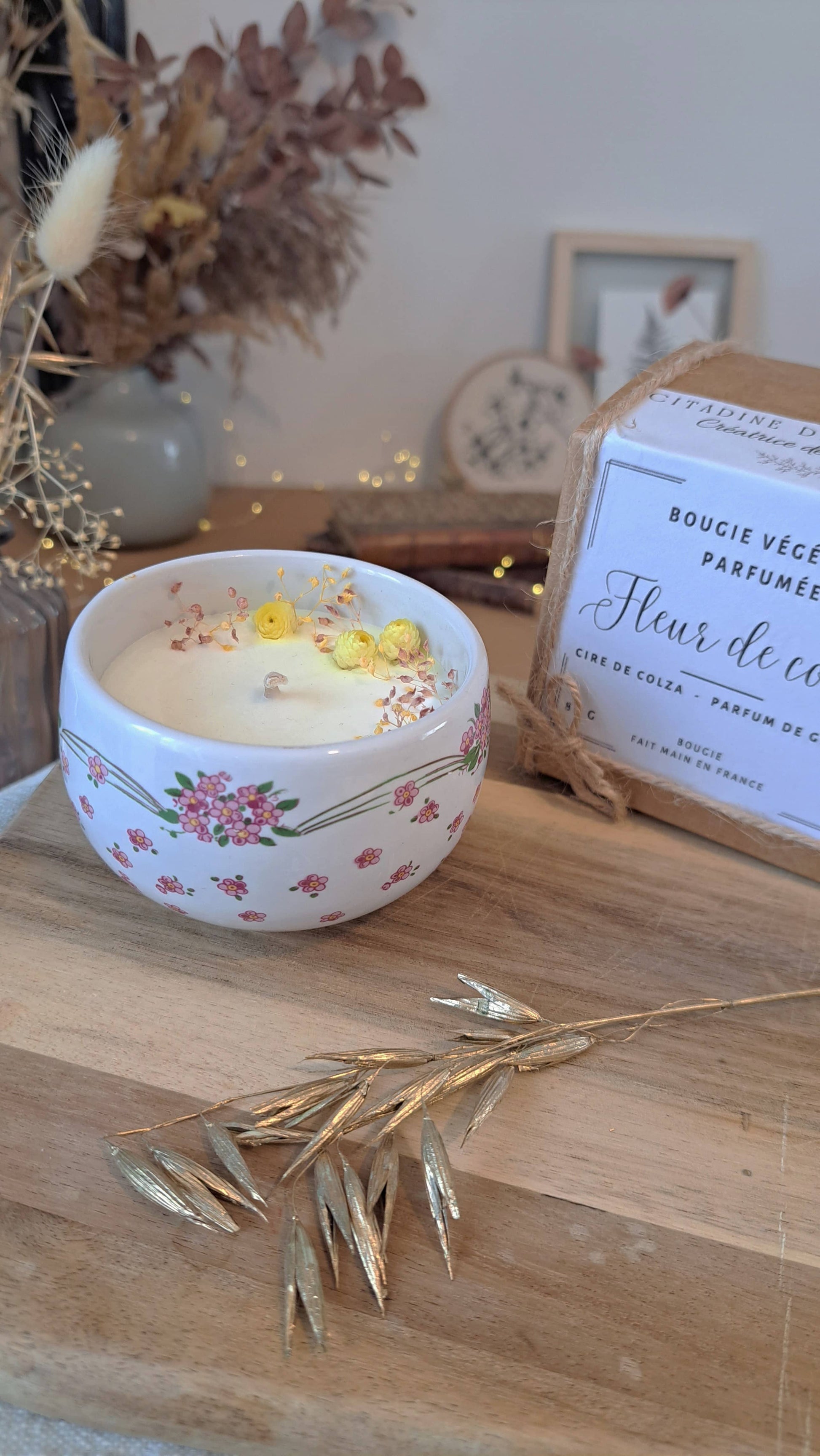 Bougie naturelle parfumée