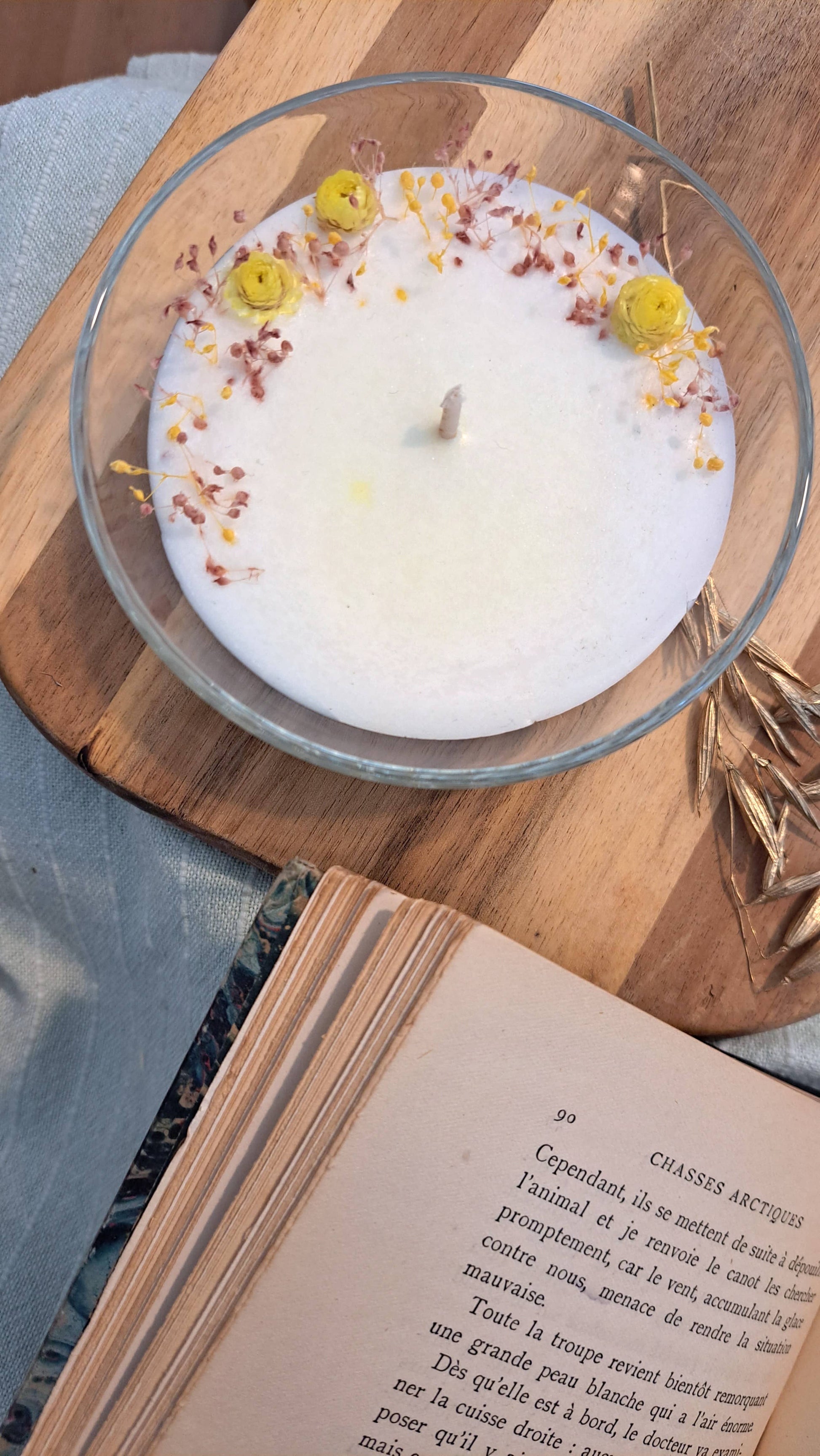 Bougie naturelle deco cosy cocooning 1