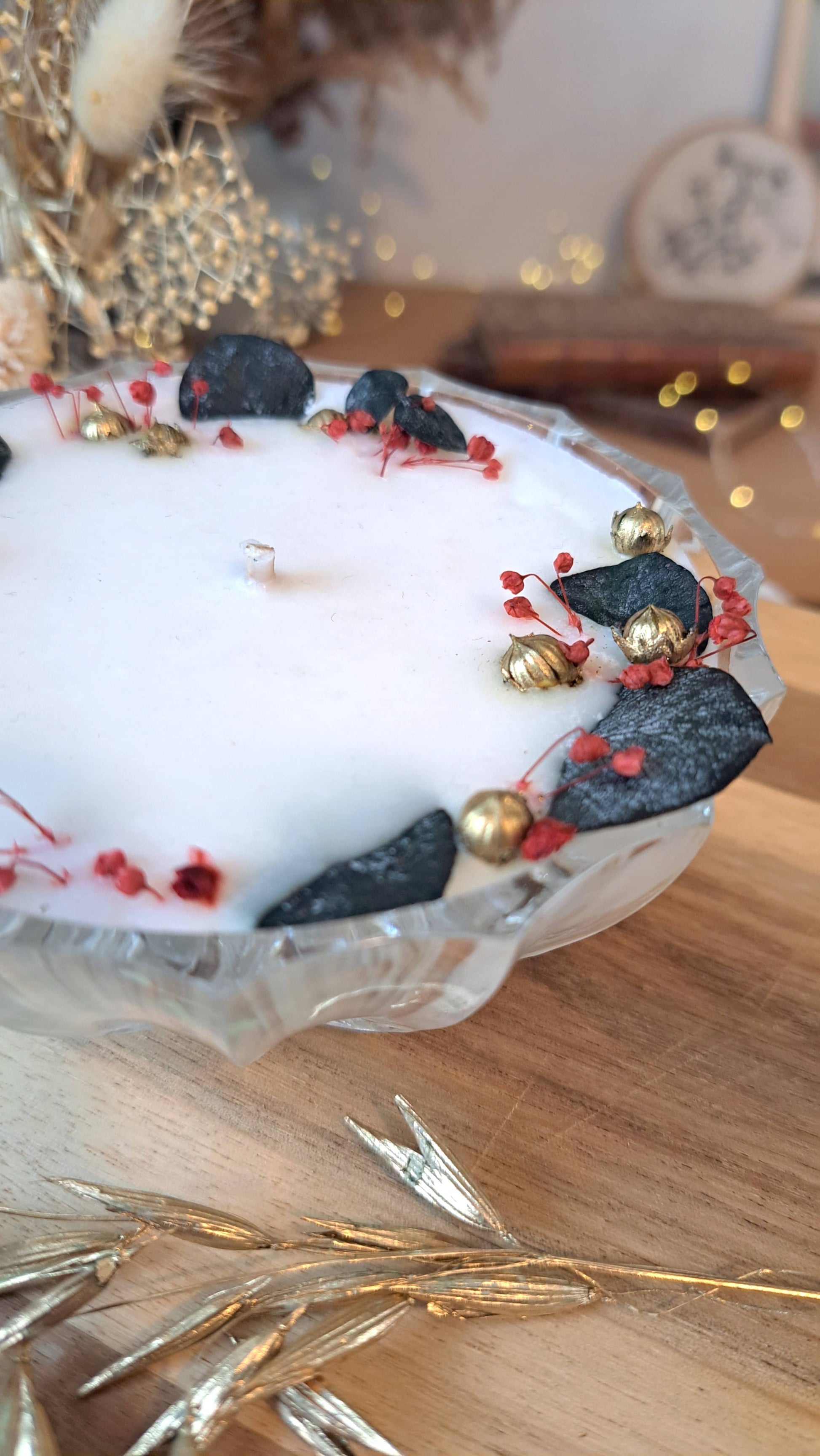 Bougie fleurs sechees cocooning 2