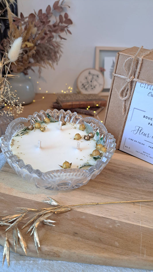 Bougie luxe fleur de coton