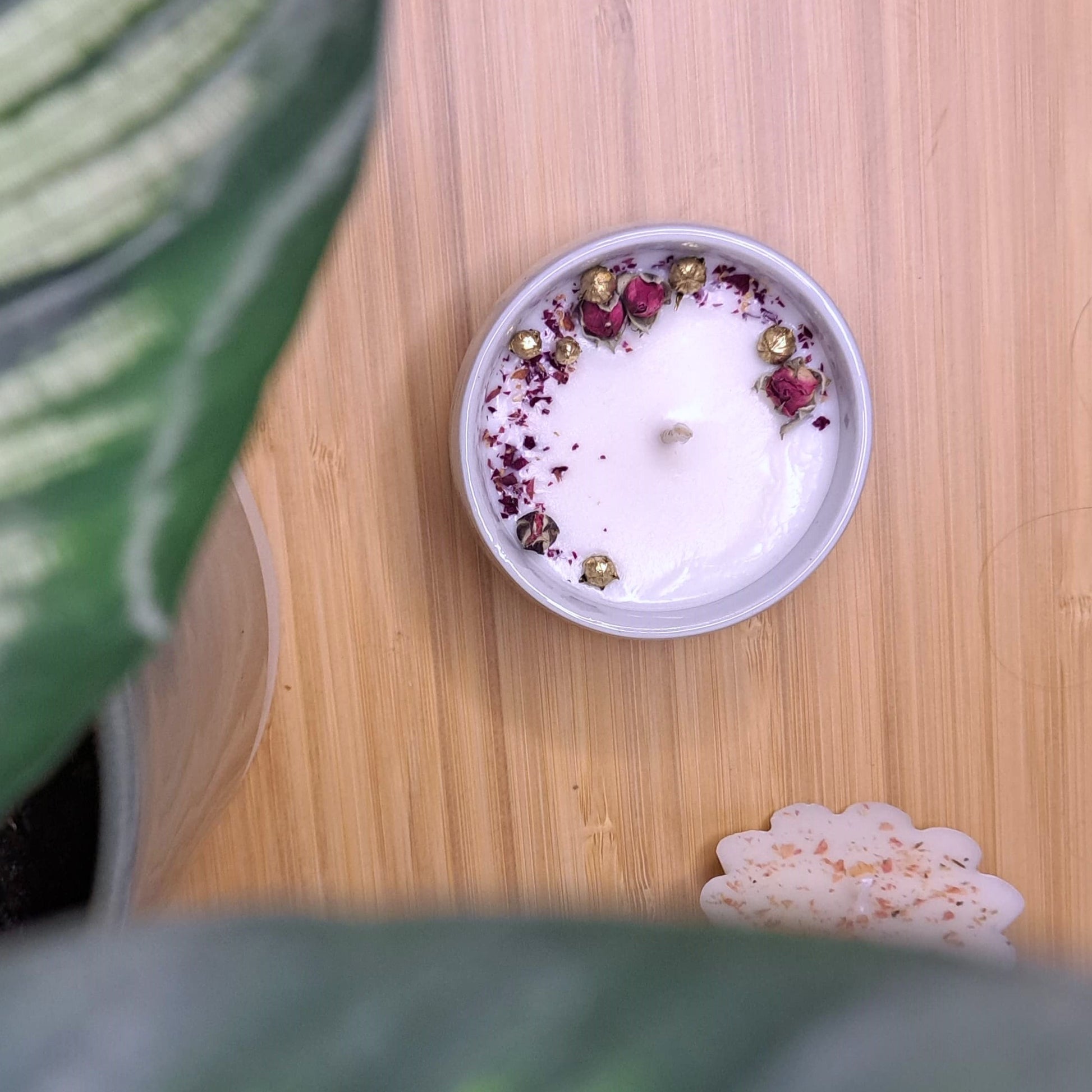 Bougie bouton de roses