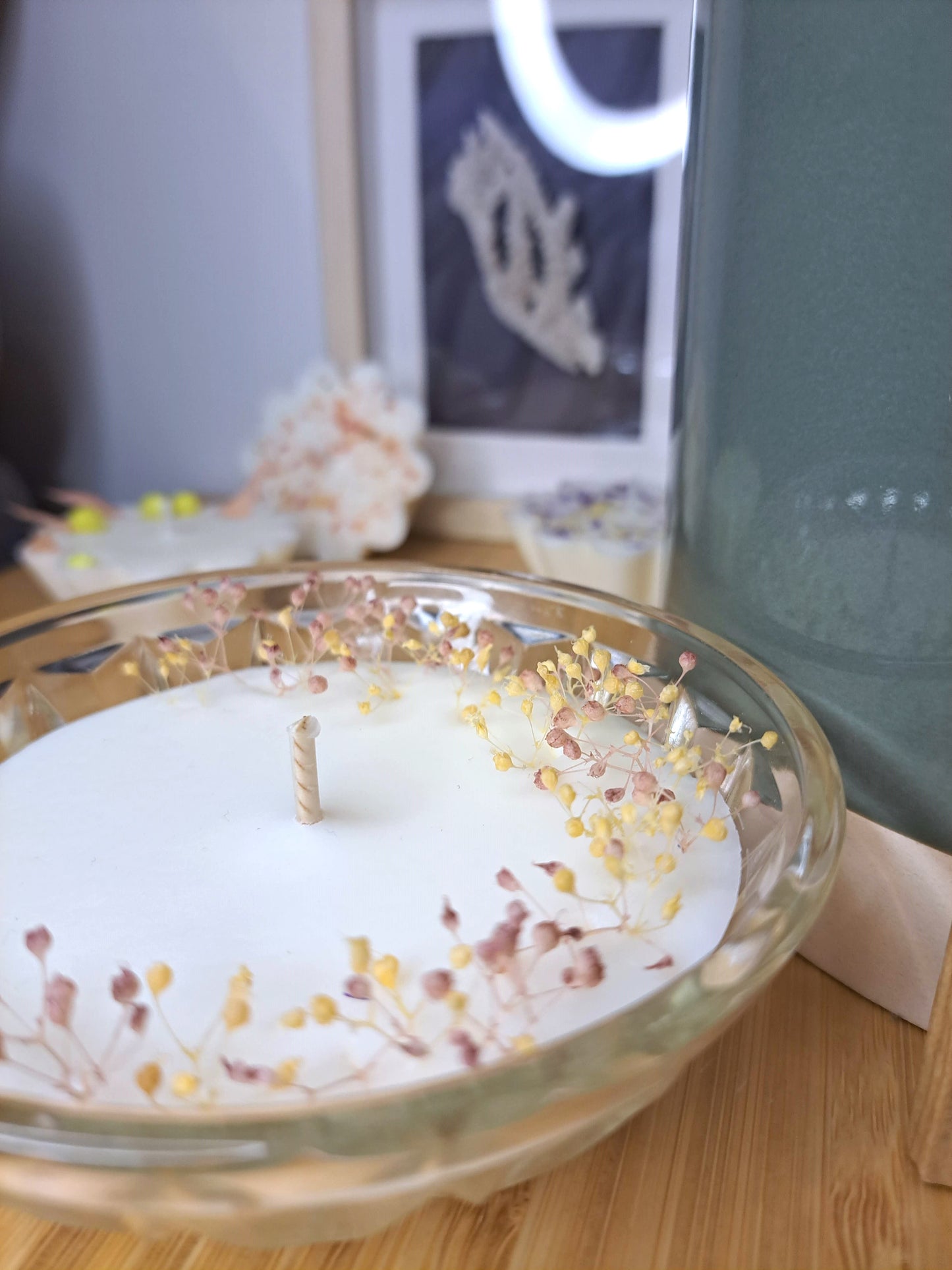 Bougie fleur naturelle 2