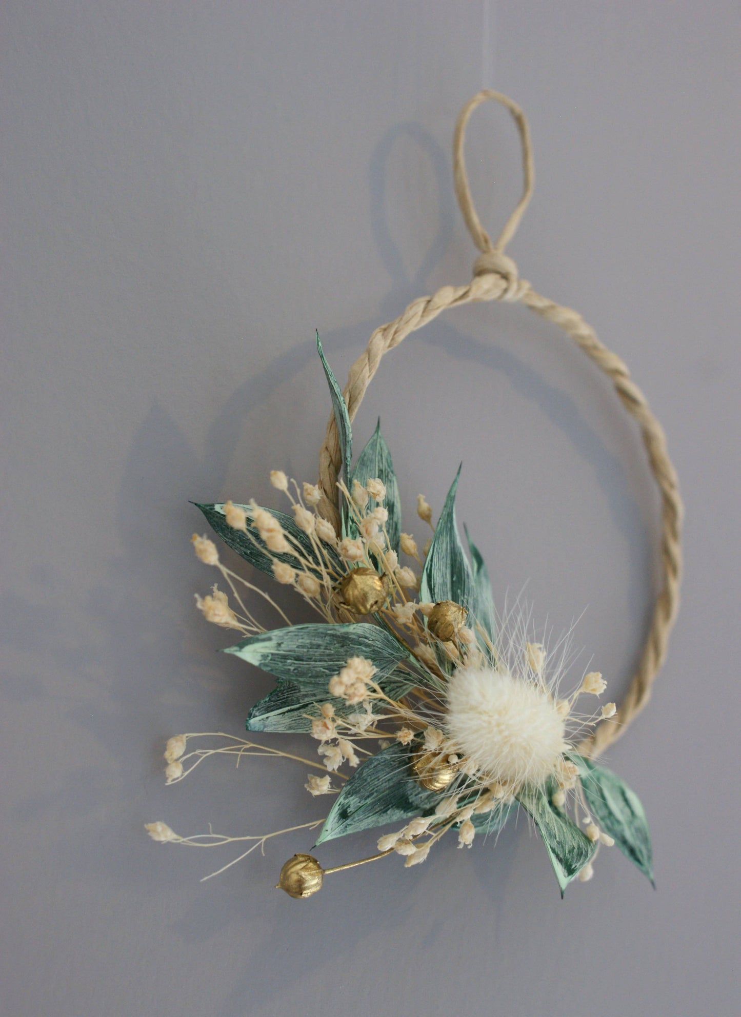 Couronne de fleurs artisanale 5