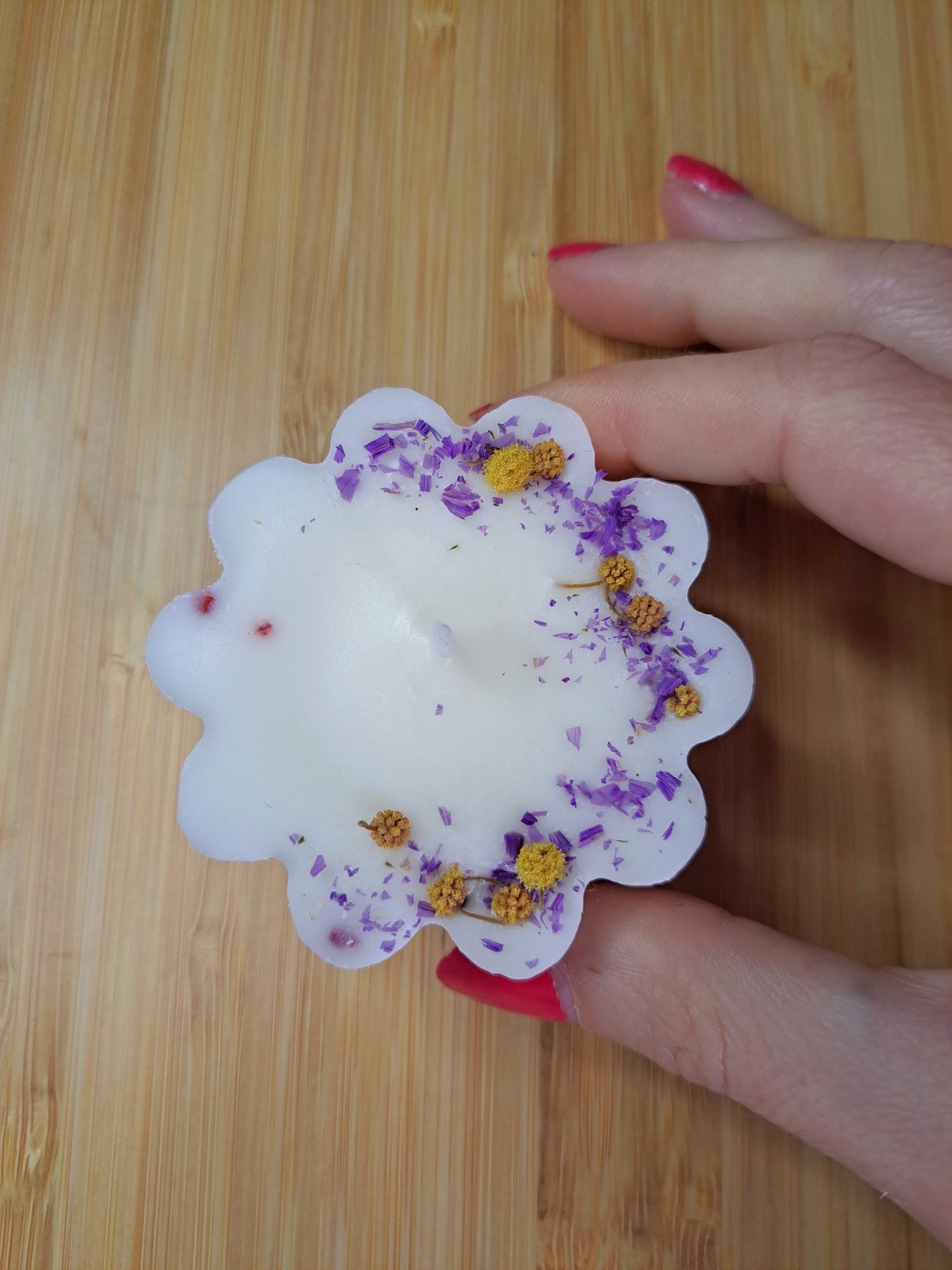 Bougie Naturelle Avec Mimosa