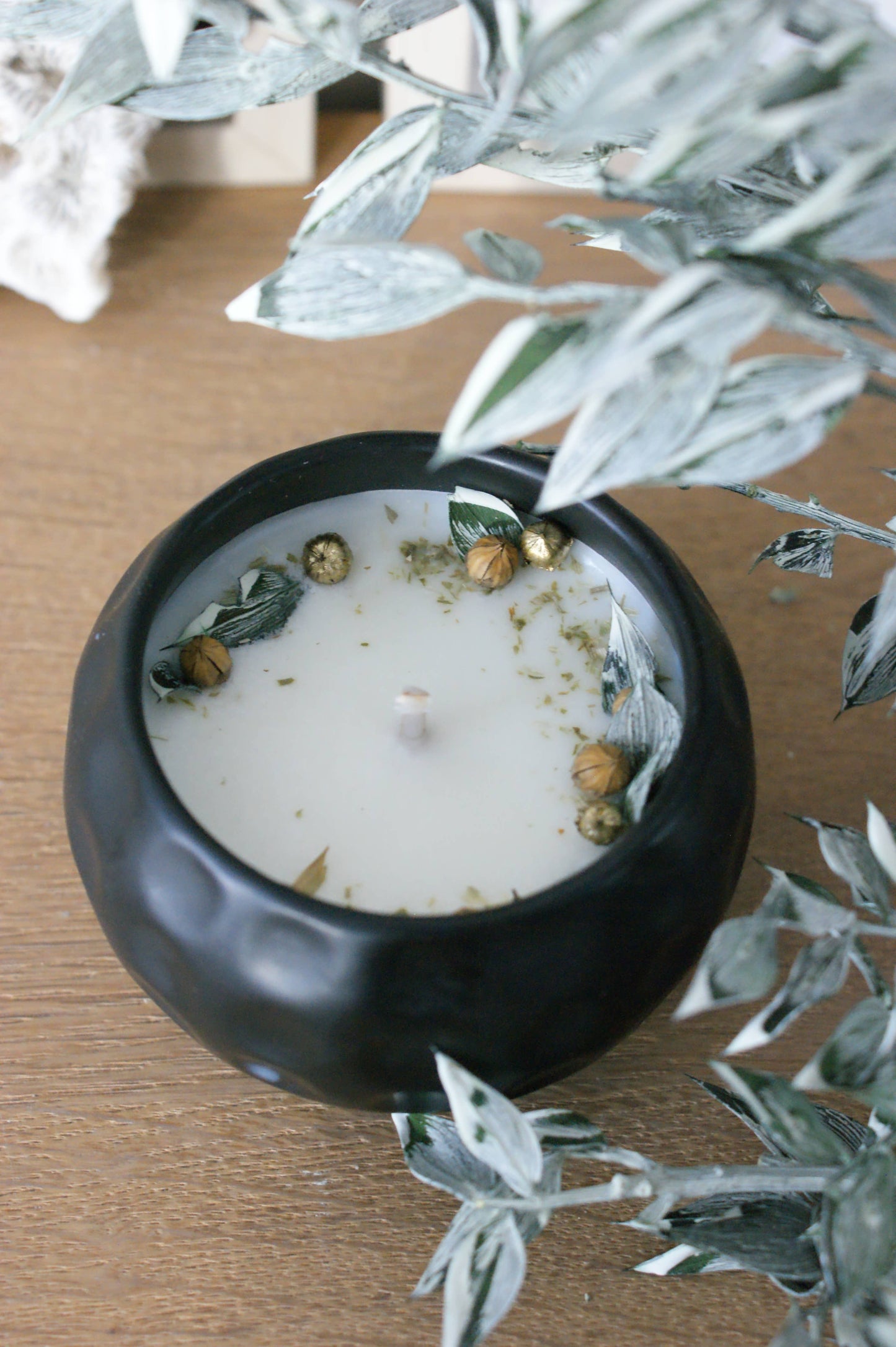 Bougie fleur de coton 1