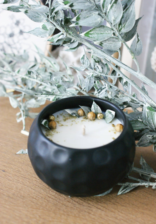 Bougie fleur de coton 4