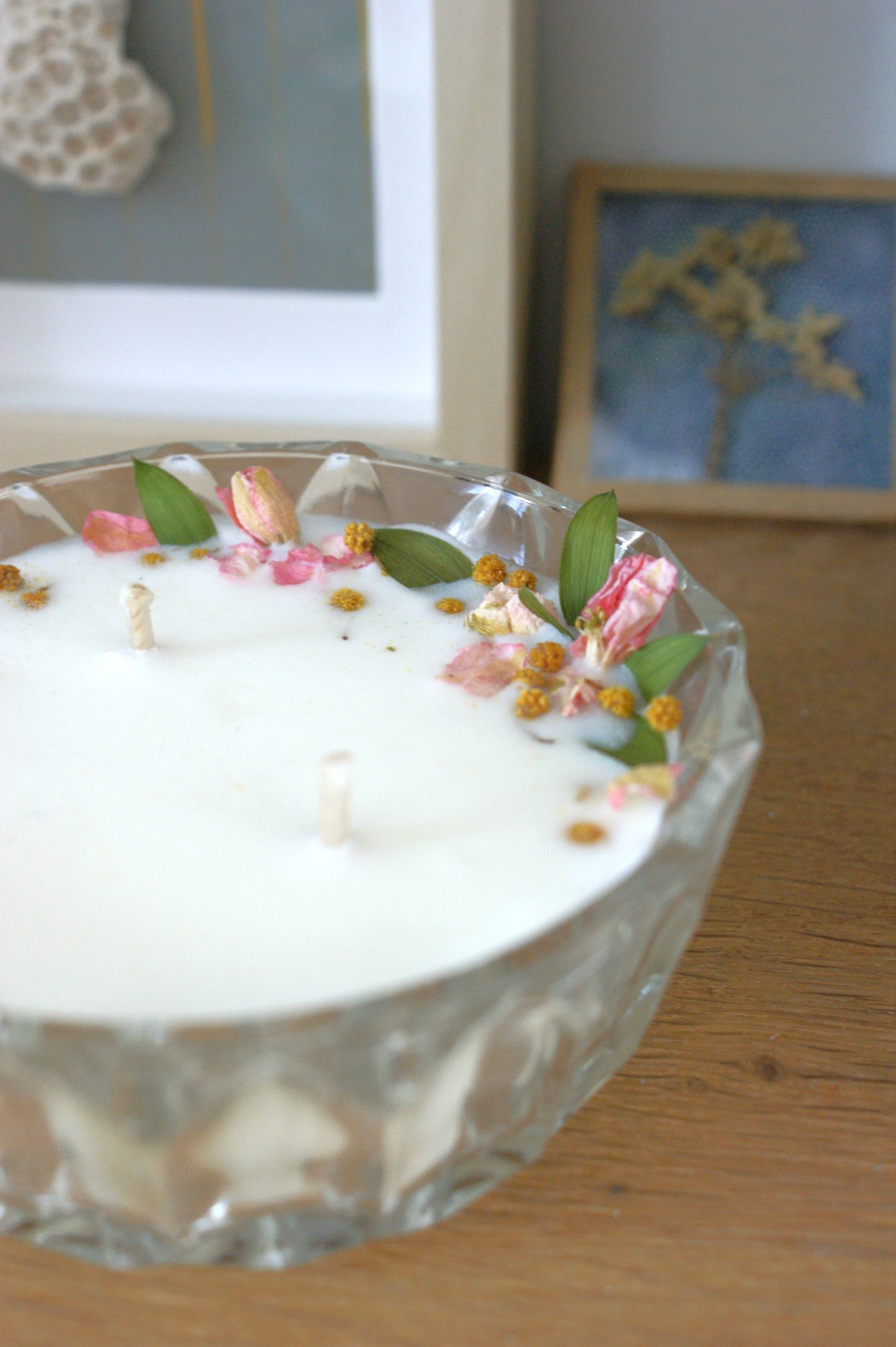 Bougie fleurie parfumee 1