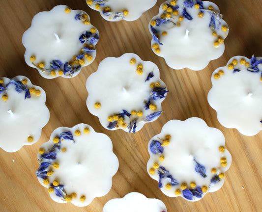 Bougie fleur sechee parfumee et naturelle 1