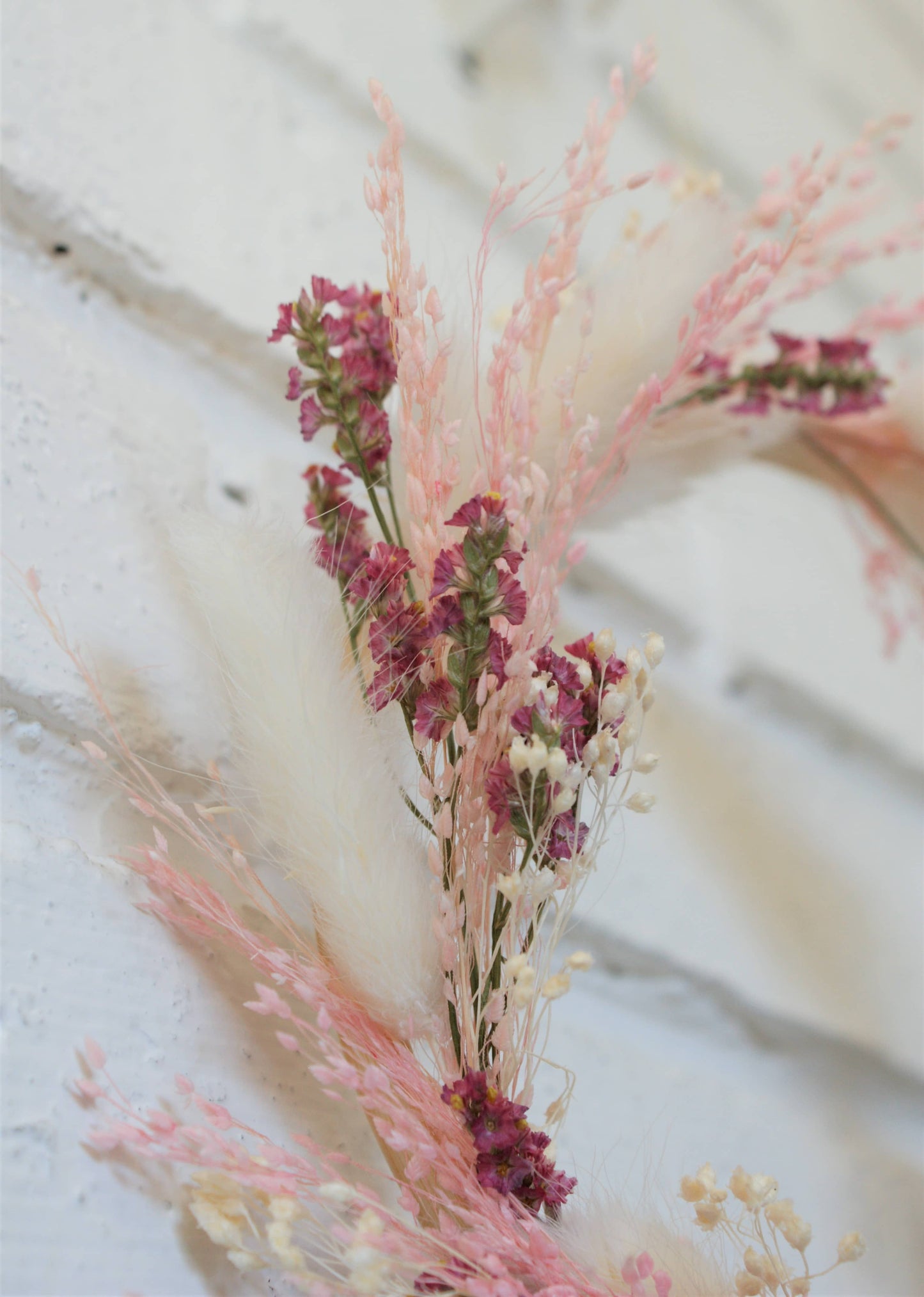 Couronne de fleurs sechees girly 5