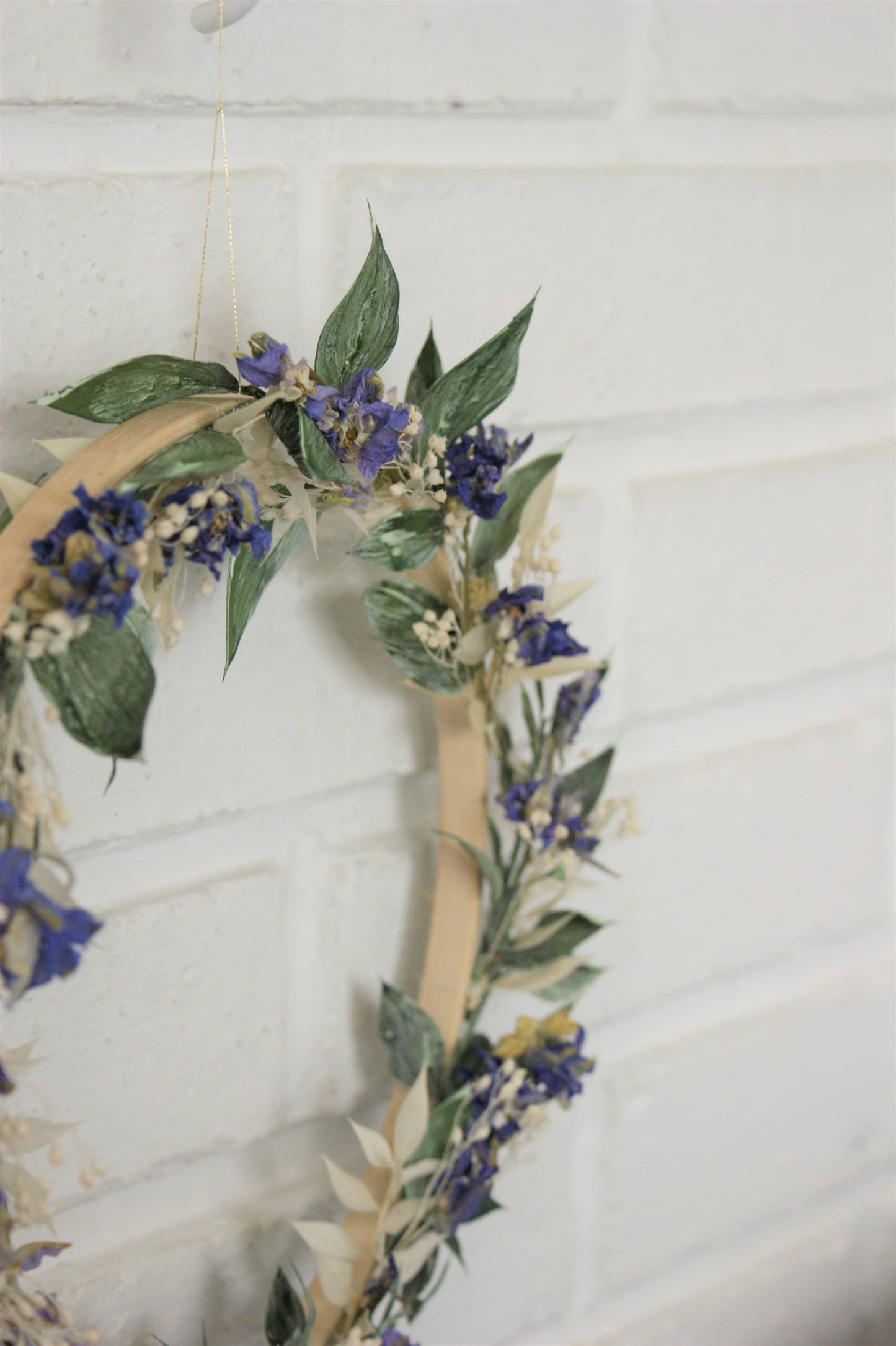 Couronne de fleurs sechees naturelle 6