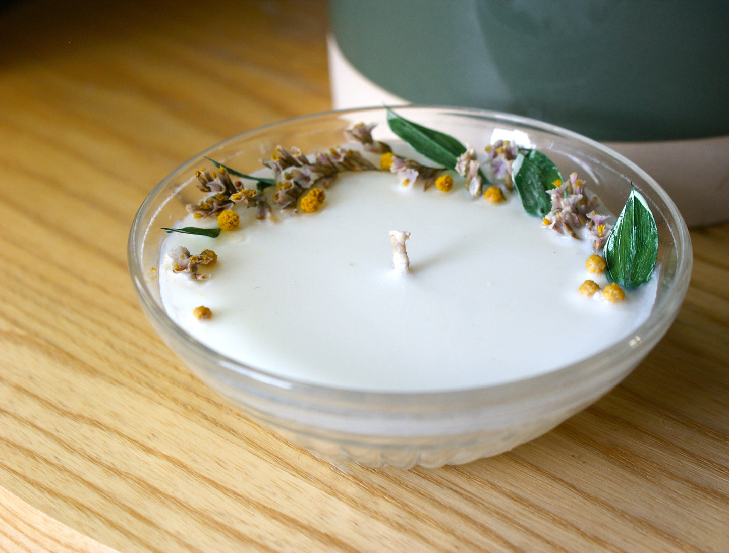 Bougie fleurie naturelle et parfumée 14