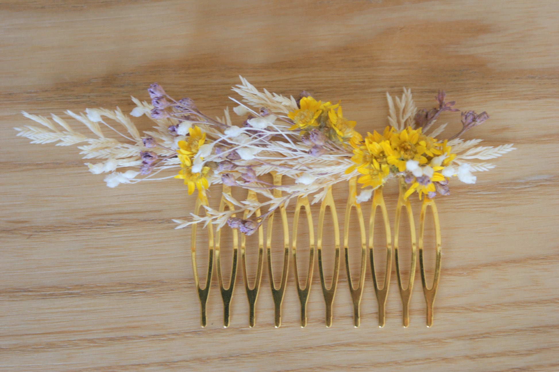 peigne fleuri artisanal style champetre 1