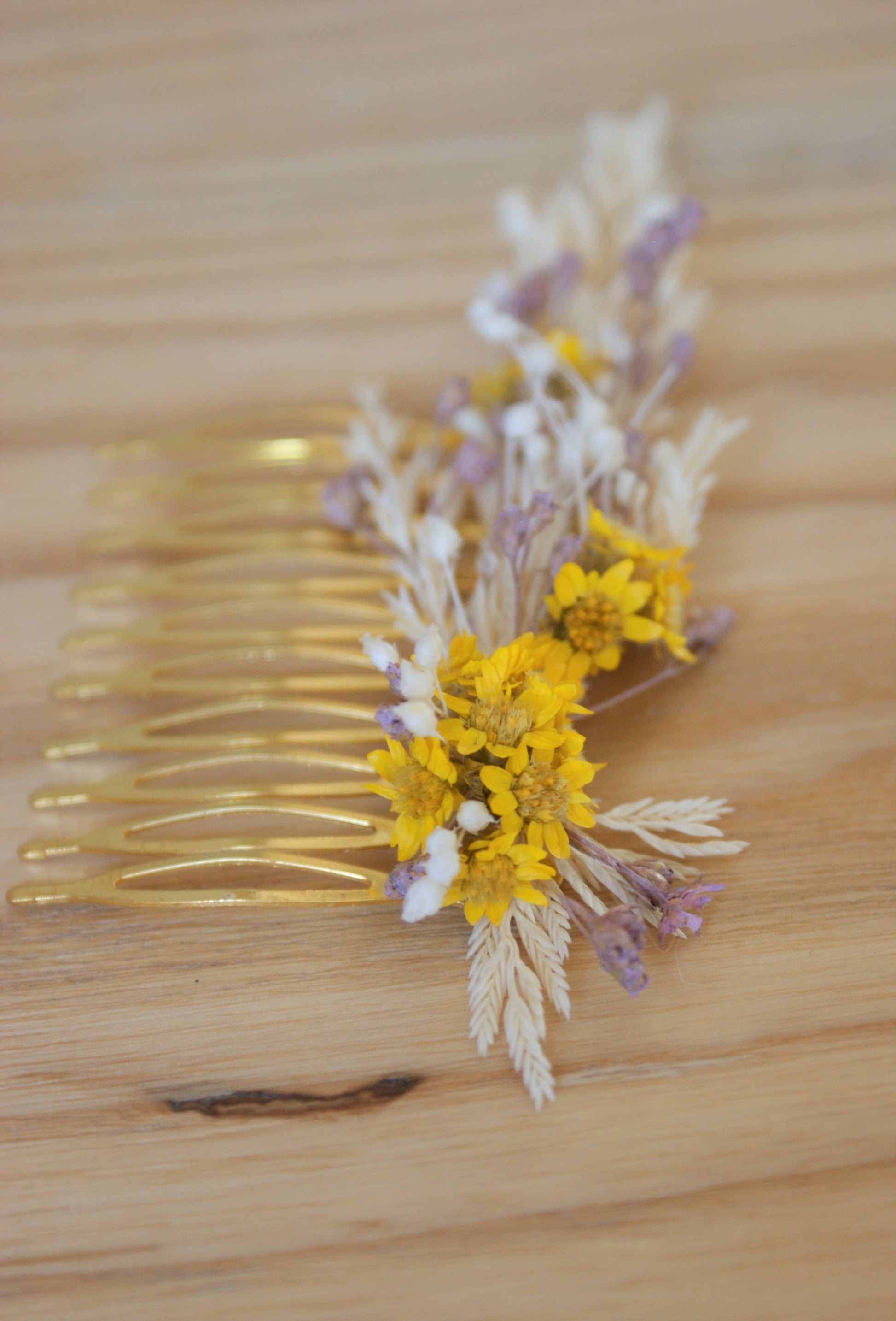 peigne fleuri artisanal style champetre 3