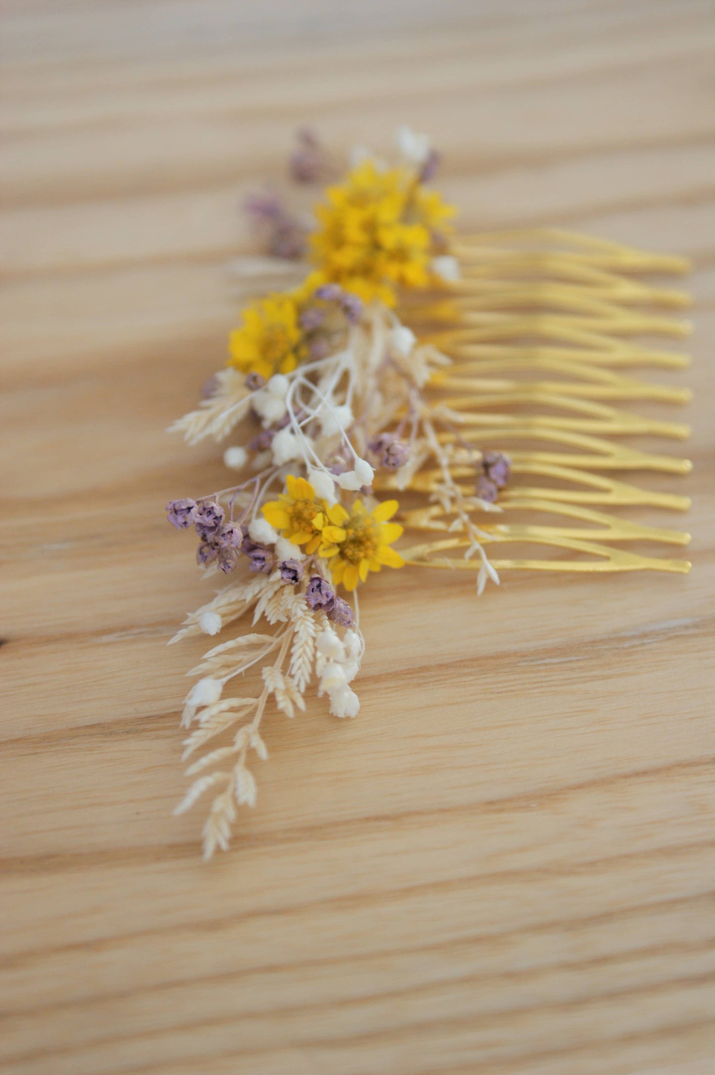 peigne fleuri artisanal style champetre 4