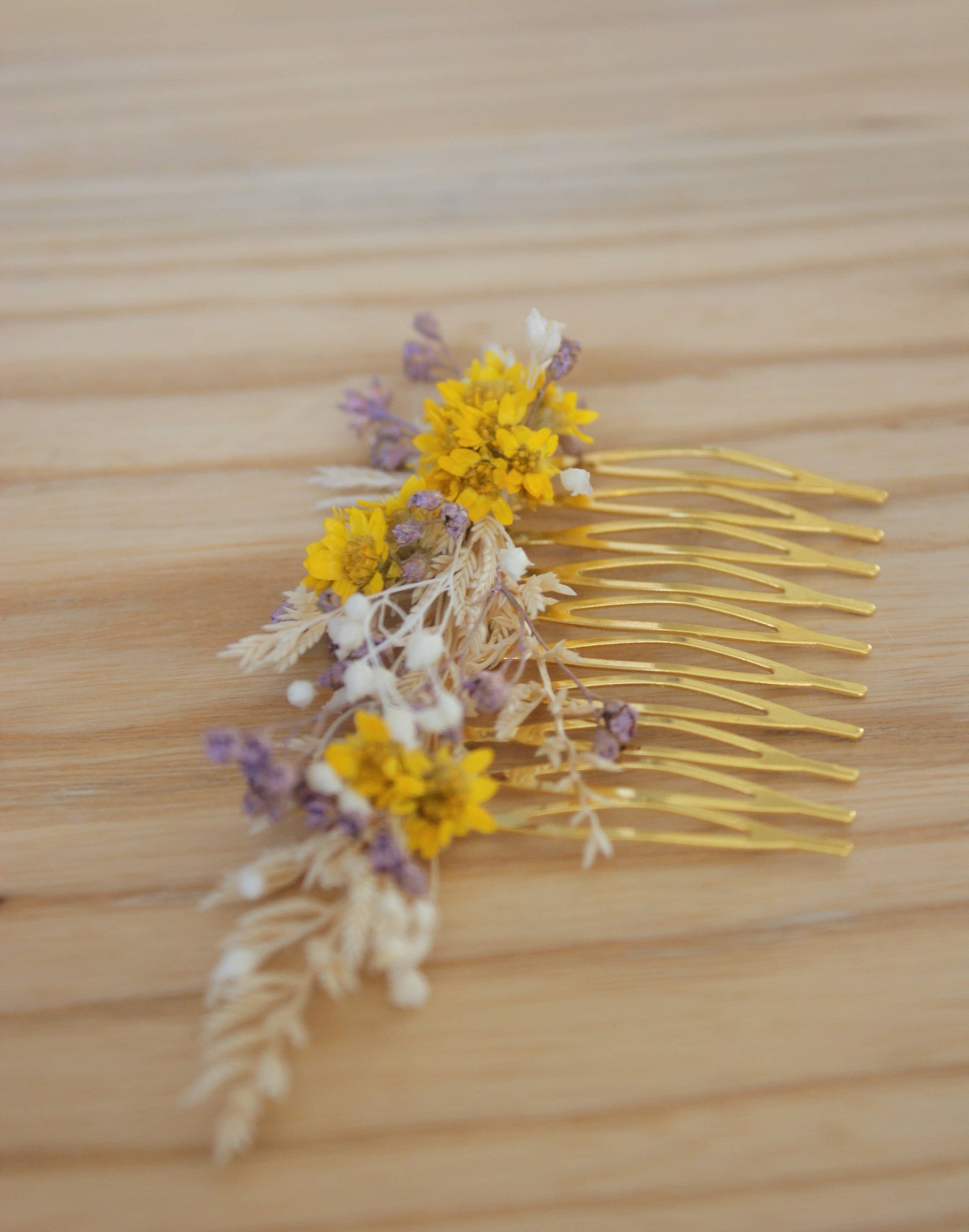 peigne fleuri artisanal style champetre 5