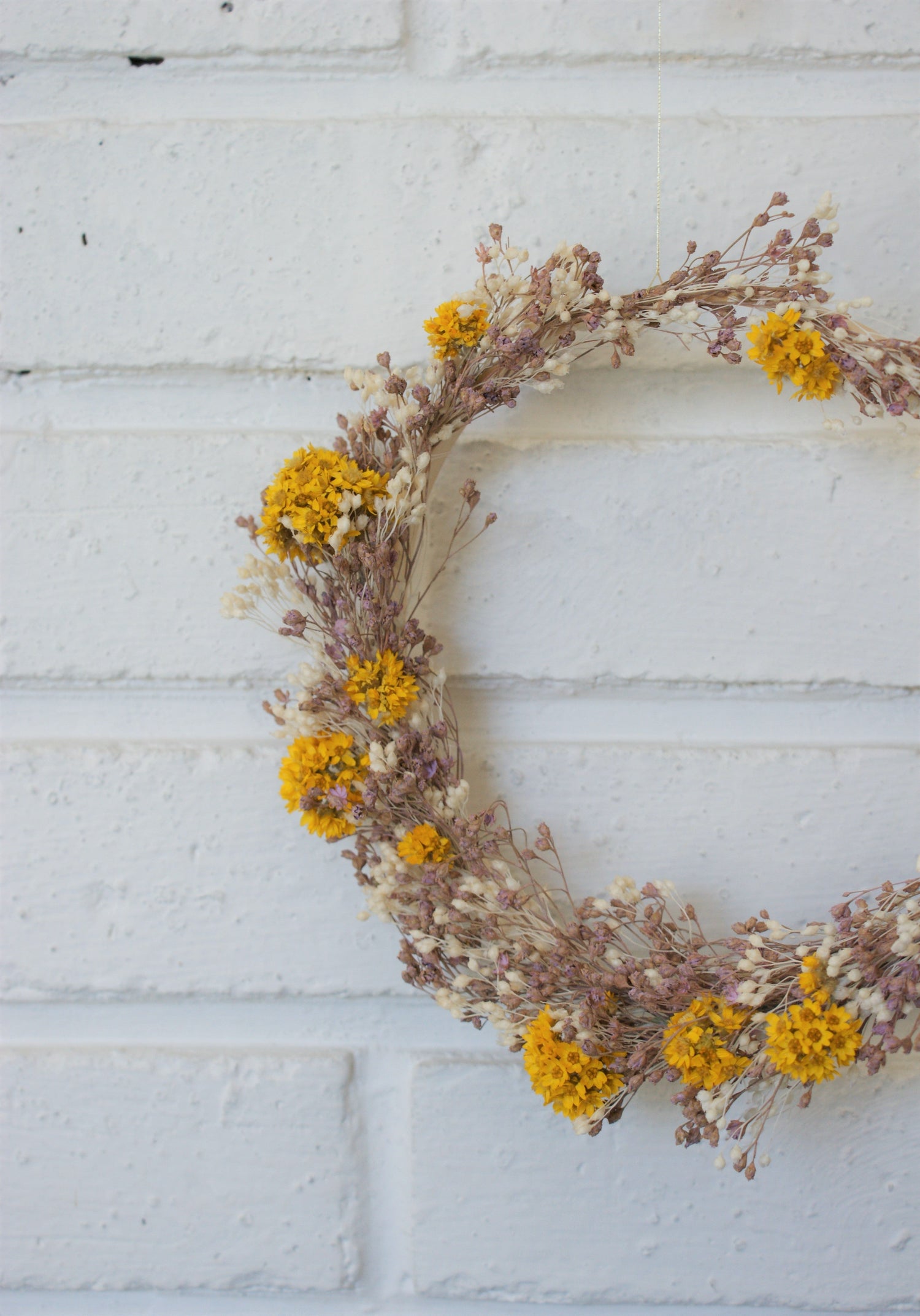 Couronne fleurs séchées