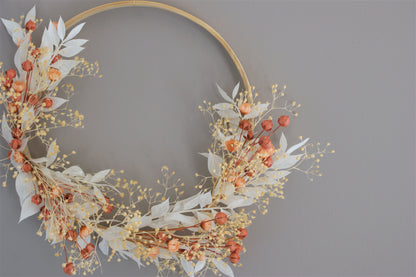 Couronne florale artisanale 9