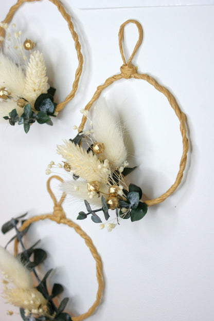 Couronne fleurs sechees pour deco naturelle 2